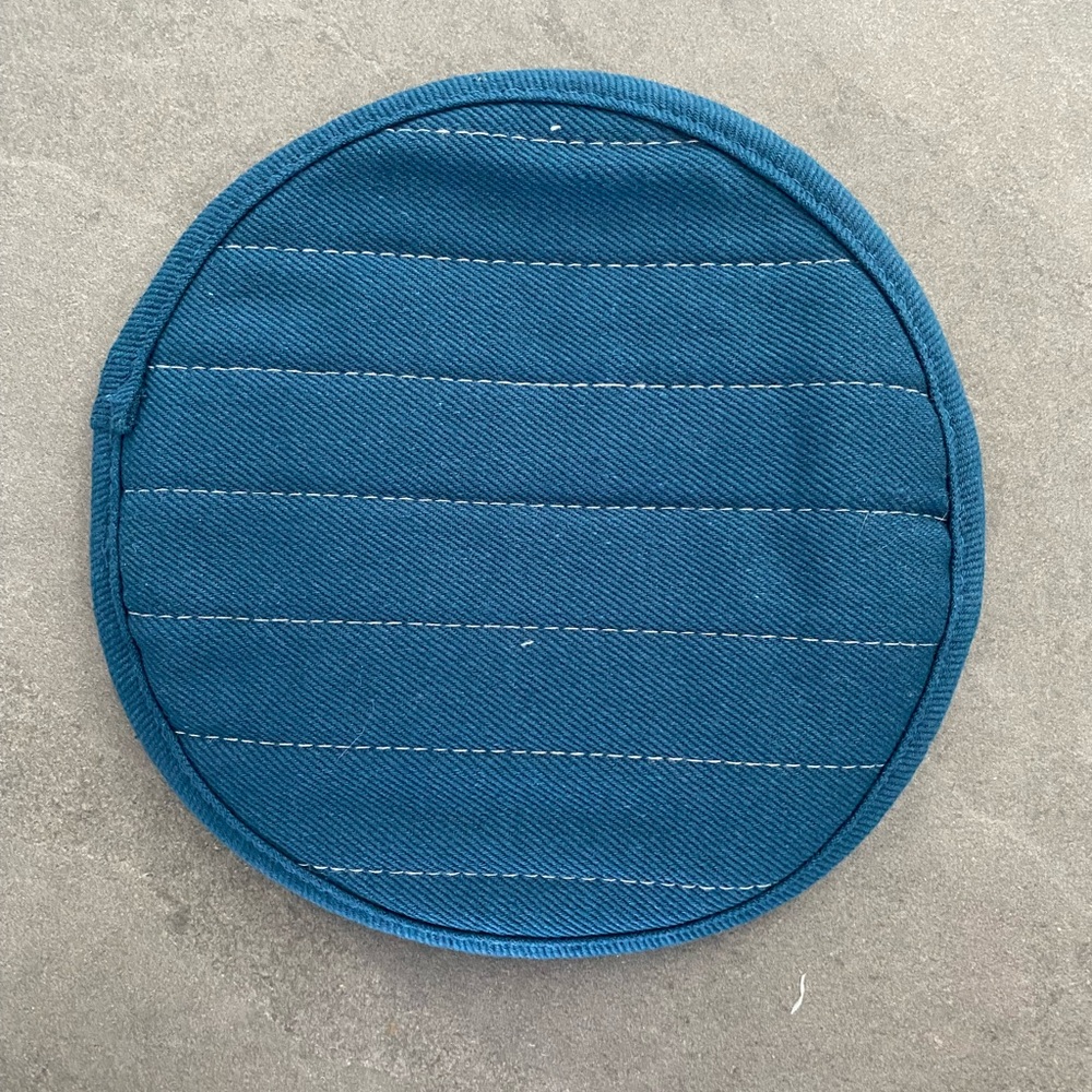 Caraway Brand New Blue Quilted Pot Holder